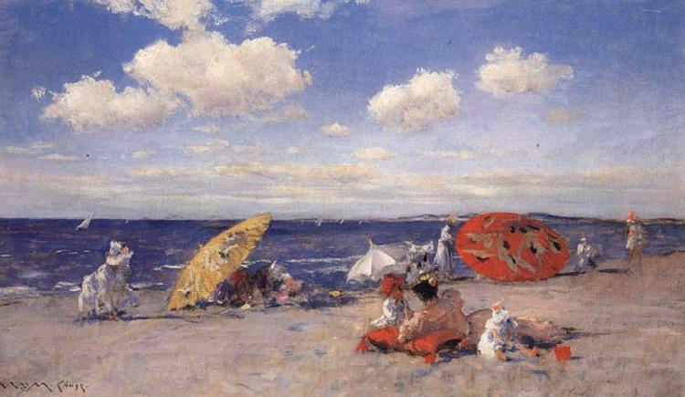 William Merrit Chase At the Seaside Norge oil painting art